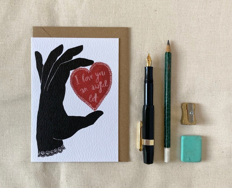 Greetings Card, 'Love You a Lot' Single card
