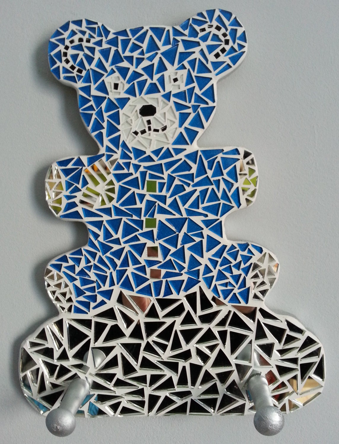 Porte Manteau en Forme de Petit Ours Mosaique