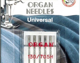 5 Pk. Size 10 Organ Home Sewing Machine Needles, Universal Sewing Machine Needles
