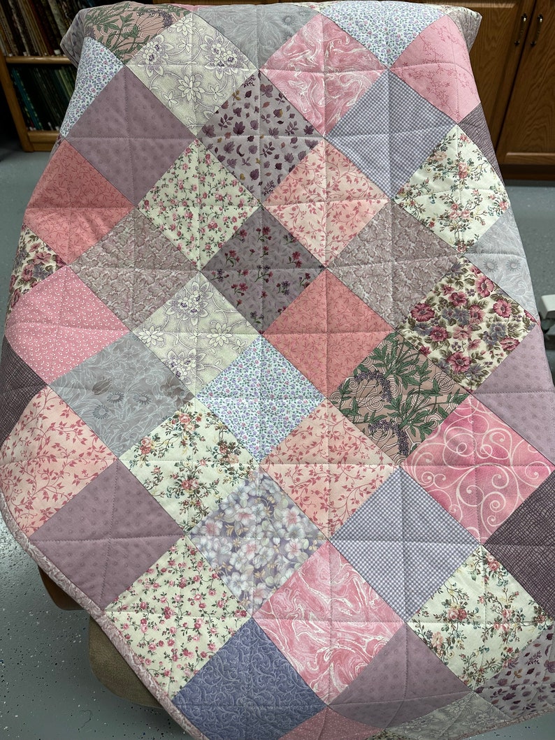 Handmade Baby Quilt, 36" x 45", Quilts for Sale, Crib Quilt, Baby Shower Gift