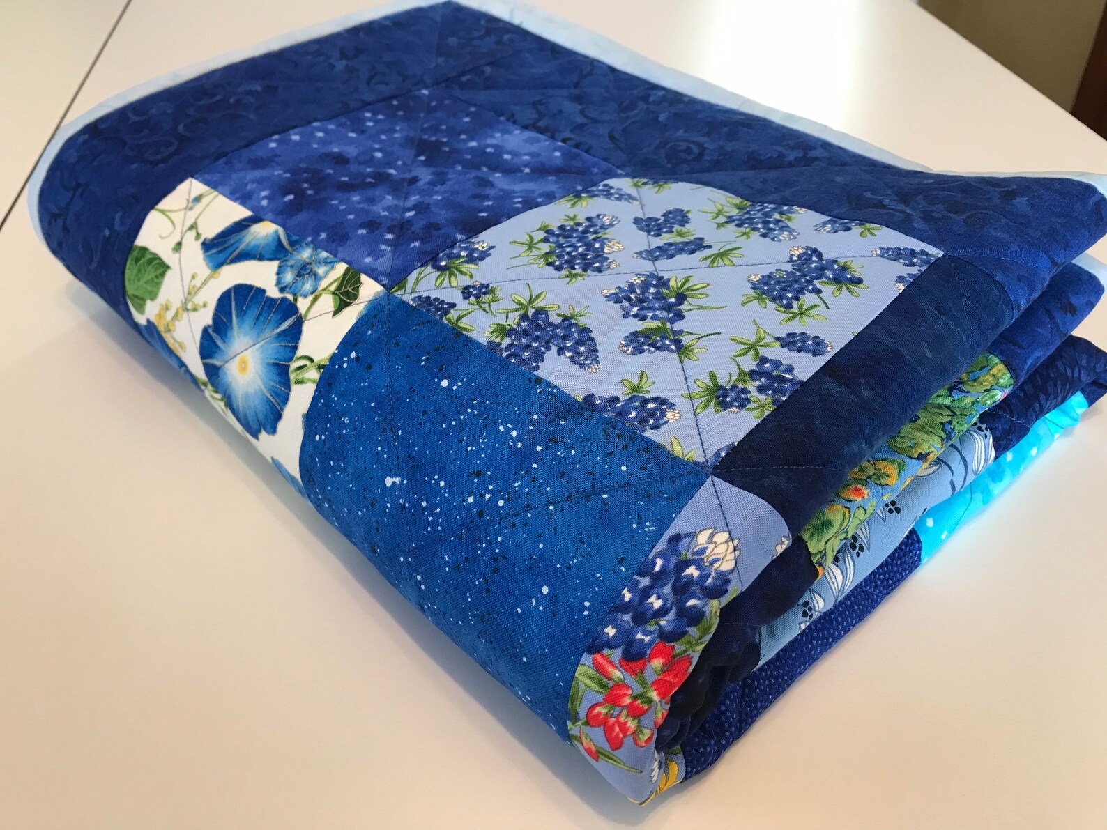 Handmade Lap Quilt Baby Quilt 42 X 51 Patchwork Etsy