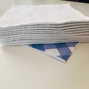 Twenty ~ 10" Squares Insul-Bright Insulated Batting Precut Squares for Pot Holders