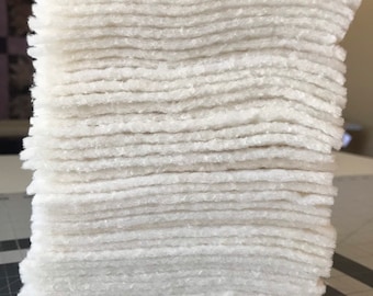 Juego de 100 cuadrados de guata precortados de 5" para acolchado, colchas de retazos, acolchado a medida.