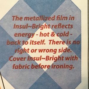 2 Yards Insul-Bright Heat Resistant Insulated Batting for Pot Holders, 45" wide