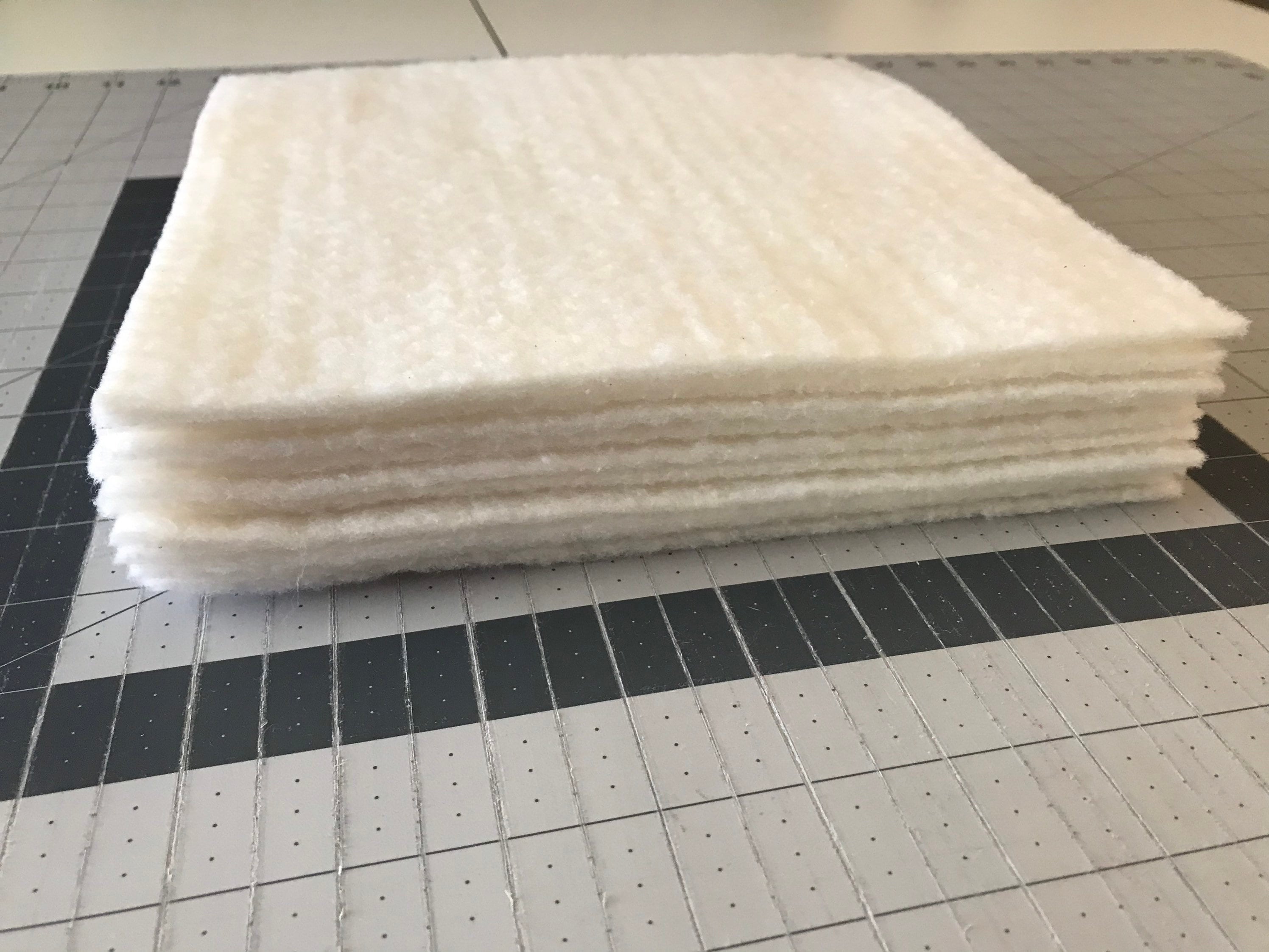 8 Precut Quilt Batting Squares Pot Holders Rag Quilts Etsy