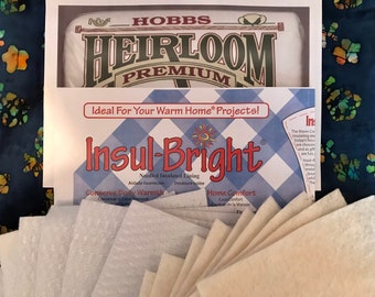 9" Potholder Batting Squares DIY Kit 10 ea. Hobbs Batting & Insul-Bright