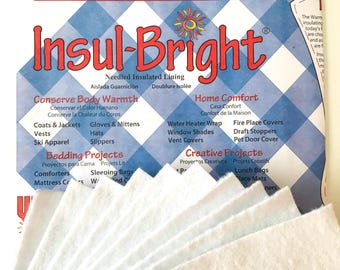 Ten ~ 8" Squares Insul-Bright Insulated Batting Precut Squares for Pot Holders