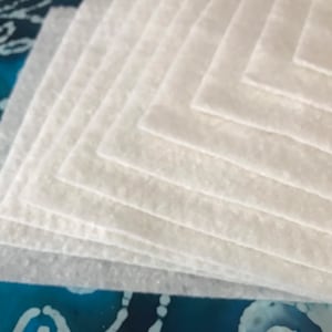 8&quot; Precut Quilt Batting Squares, Pot Holders, Rag Quilts, Set of 10