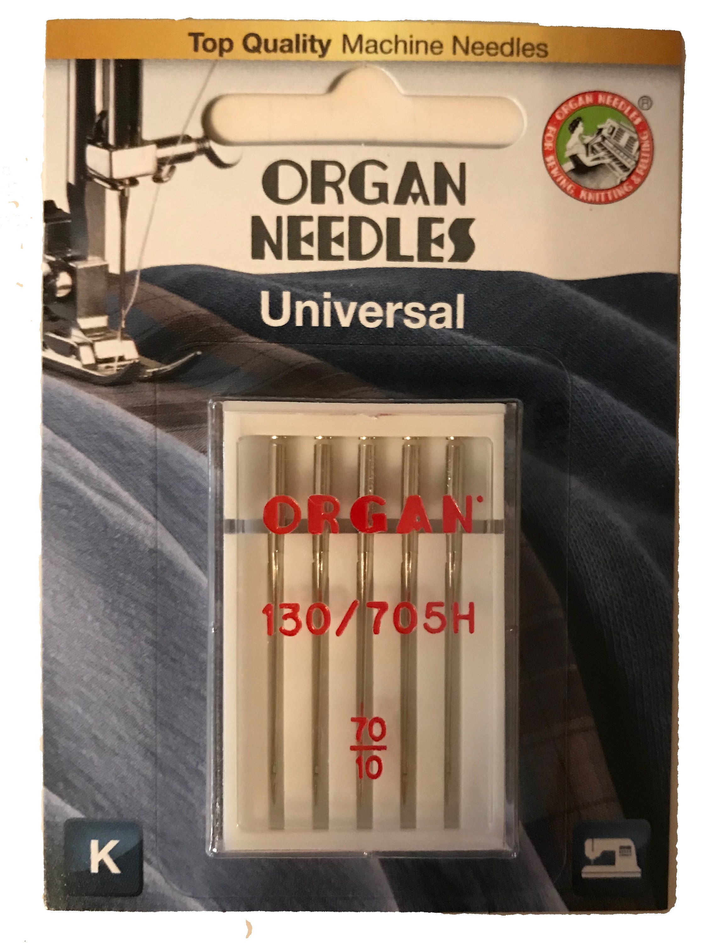 5 Pk. Size 10 Organ Home Sewing Machine Needles Universal 