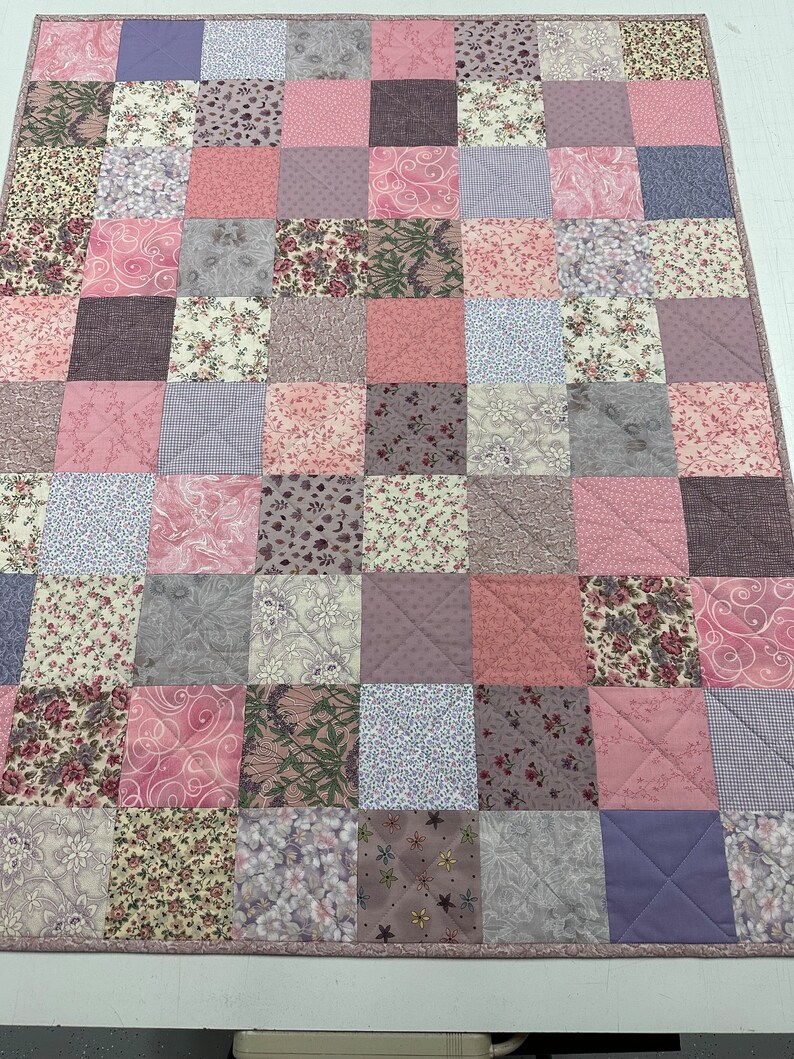 Handmade Baby Quilt, 36" x 45", Quilts for Sale, Crib Quilt, Baby Shower Gift