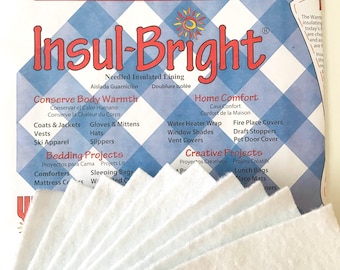 Twenty ~ 8" Squares Insul-Bright Insulated Batting Precut Squares for Pot Holders