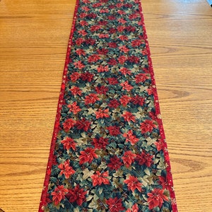 Handmade Christmas Runner, Christmas Decor, 12 x 60, Quilted Table Runner image 5