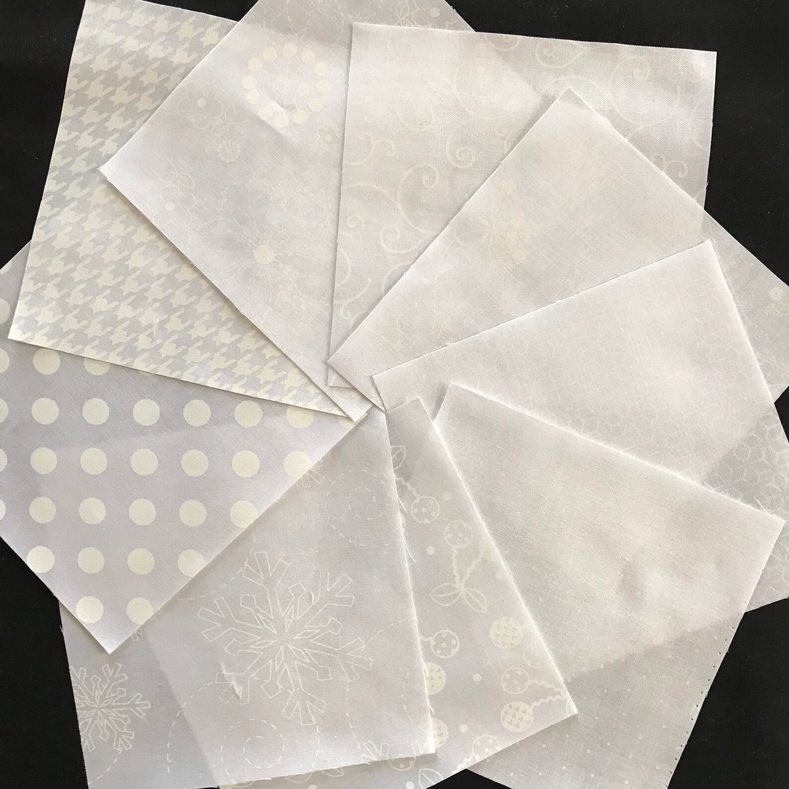 72 5 Inch Precut White Cotton Quilting Squares from Maywood Etsy