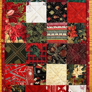 Handmade Christmas Runner, Christmas Decor, 12 x 60, Quilted Table Runner image 4