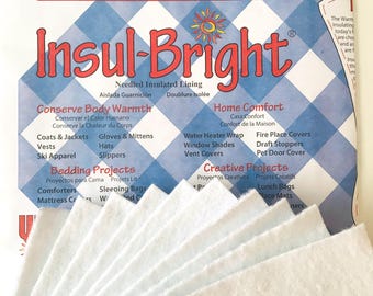 Twenty ~ 9" Squares Insul-Bright Insulated Batting Precut Squares for Pot Holders