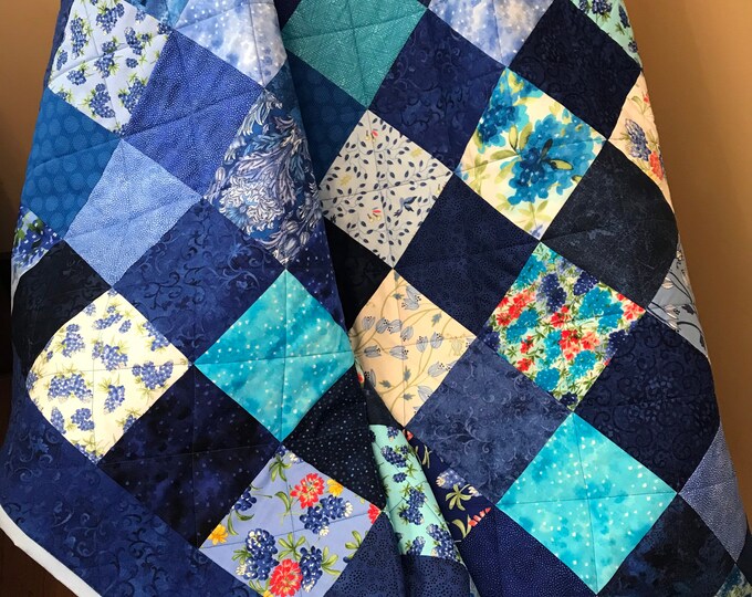 Handmade Lap Quilt Baby Quilt 42 X 51 Patchwork Etsy