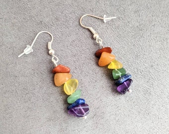 Pride Earrings, Rainbow Pride Earrings, LGBTQ+ Earrings, Gay Pride Earrings, Rainbow Earrings, Ally Earrings