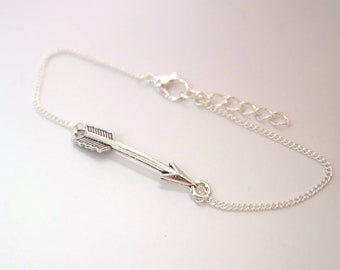 Arrow Anklet, Arrow Jewellery, Arrow Ankle Bracelet, Anklet, Silver Anklet, Hippy, Boho, Ankle, Bow And Arrow