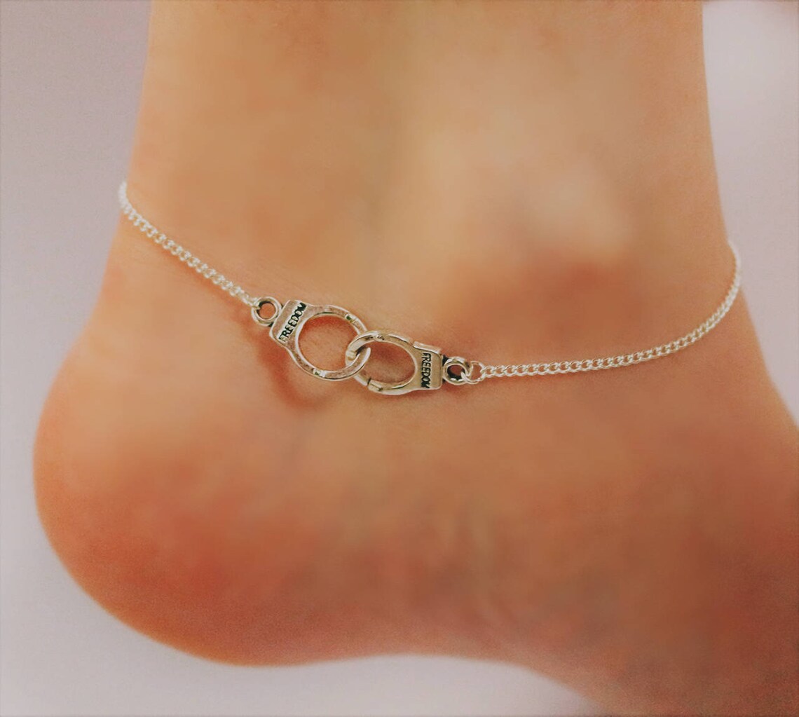 Handcuff Anklet Handcuff Jewellery Handcuff Ankle Bracelet Etsy