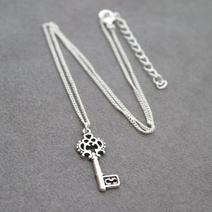 Key Necklace, Silver Key Necklace, Key Choker, Key To Success, Key To Unlock Any Door Necklace, Cute Key Necklace