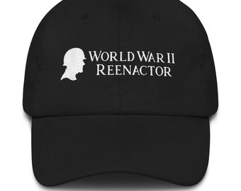 Gorra de béisbol Reenactor - Recreador de la Segunda Guerra Mundial - Recreación histórica - Historia viva