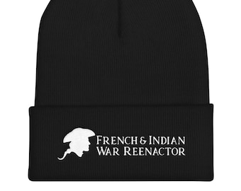 Reenactor Beanie - French & Indian War Reenactor - Historical Reenactment - Living History - Colonial - 18th Century