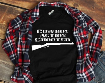 Cowboy Action Shooter Unisex T Shirt, rievocazione storica, storia vivente