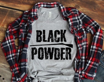 Black Powder Muzzleloader - Short-Sleeve Unisex T-Shirt - Reenactor - Historical Reenactment - Living History - Flintlock