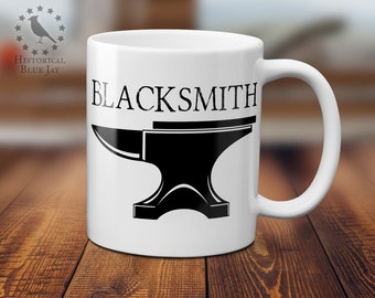 Blacksmith Anvil Coffee Mug - Reenactor - Historical Reenactment - Living History - SCA