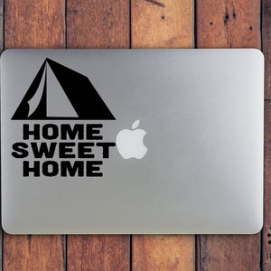 Tent Home Sweet Home Vinyl Decal Arte mural Calcomanía para vehículos Calcomanía para computadora Recreador Recreación histórica imagen 1