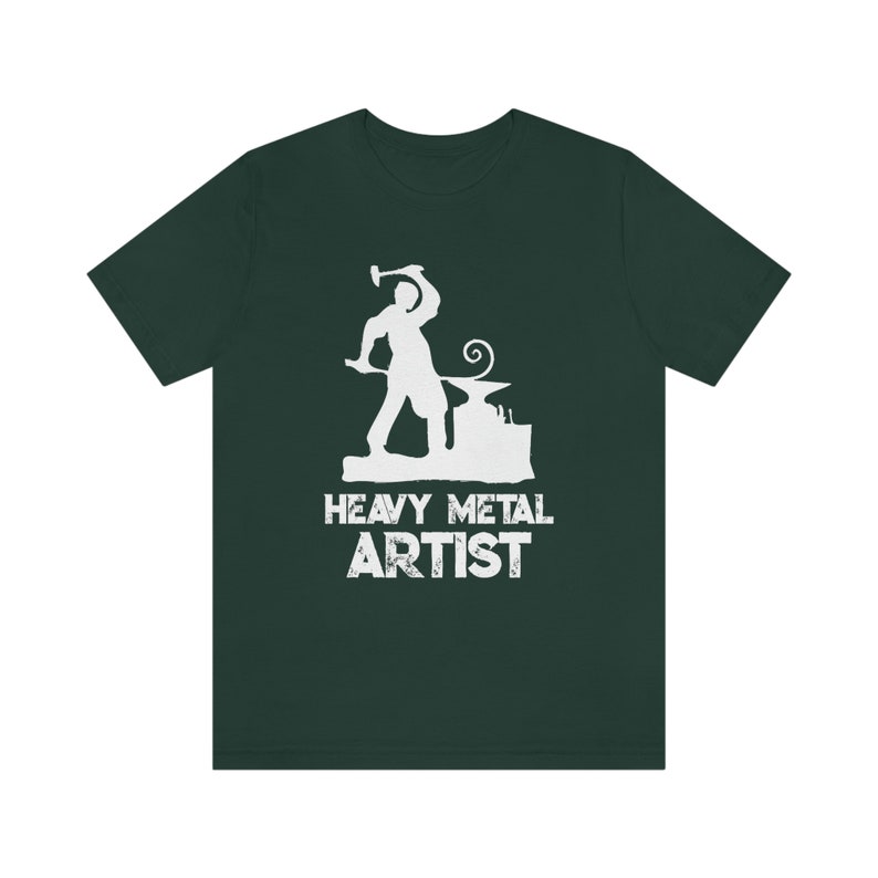 Heavy Metal Artist Blacksmith Unisex T Shirt, Historical Living History Reenactor Reenactment, Blacksmith Gift, Blacksmithing Smithy image 2