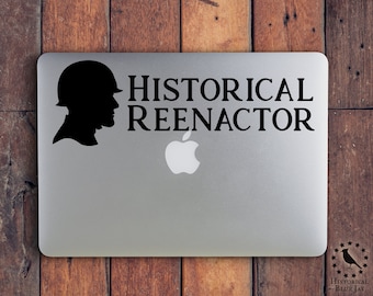 World War II Historical Reenactor Vinyl Decal - Wall Art - Vehicle Decal - Computer Decal - Reenactment