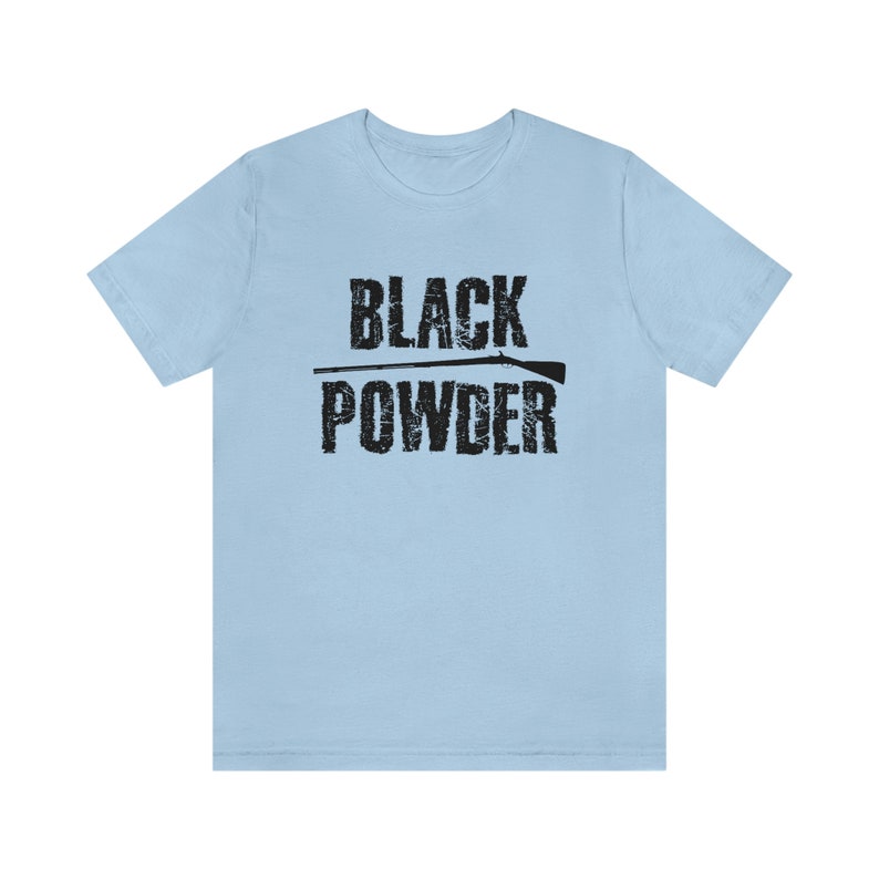 Black Powder Muzzleloader Short-Sleeve Unisex T-Shirt Reenactor Historical Reenactment Living History Flintlock zdjęcie 3