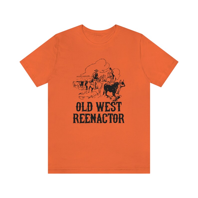 Old West Reenactor Unisex Camiseta, Recreación histórica Historia viva, Salvaje Oeste, Siglo 19, Vaquero imagen 7