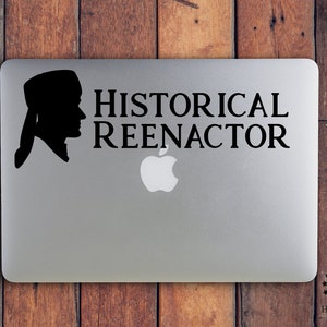 Fur Trade Historical Reenactor Vinyl Decal Arte mural Calcomanía para vehículos Calcomanía para computadora Recreación Daniel Boone imagen 1