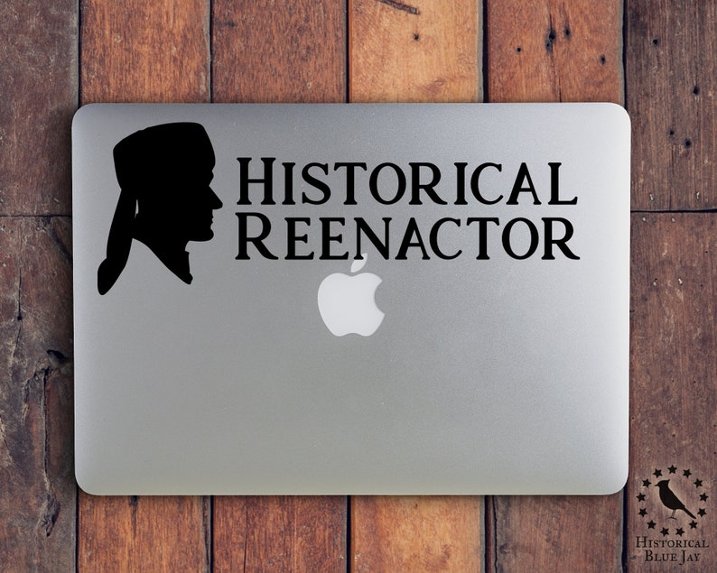 Fur Trade Historical Reenactor Vinyl Decal Arte mural Calcomanía para vehículos Calcomanía para computadora Recreación Daniel Boone imagen 1