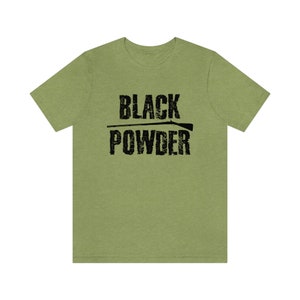 Black Powder Muzzleloader Short-Sleeve Unisex T-Shirt Reenactor Historical Reenactment Living History Flintlock zdjęcie 4