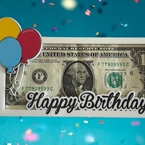 SVG alles Gute zum Geburtstag Geldhalter. Geschenk Halter. Geldkarte. laser-Datei. glühschmiede