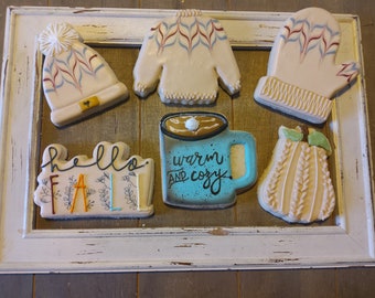 Fall, Sweaters, Mittens and Cocoa!  One Dozen