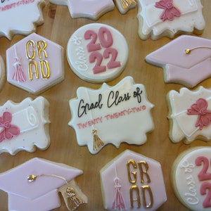 Customizable Graduation Cookies One Dozen image 1