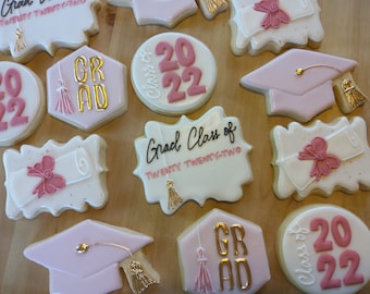 Customizable Graduation Cookies - One Dozen