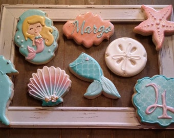 Mermaid coookies - One Dozen