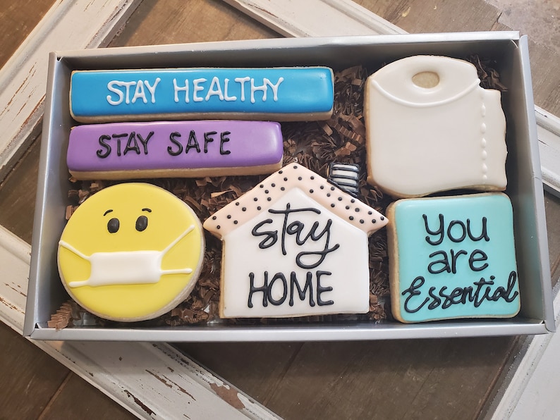 Quarantine Gift Set Includes 6 Cookies as Shown in Gift Box Etsy