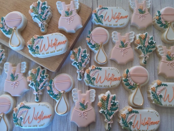Wildflower is On Her Way Cookies - One Dozen