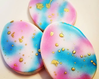 Gold speckled Easter eggs-One Dozen