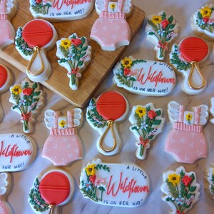 Wildflower is On Her Way Cookies - One Dozen imagen 4