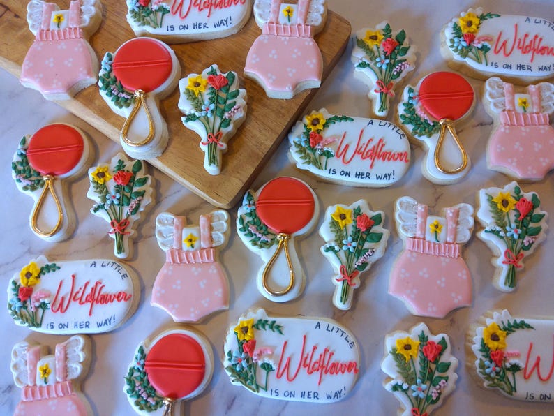 Wildflower is On Her Way Cookies - One Dozen imagen 4