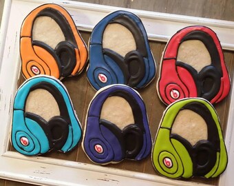 Headphones Cookies - One Dozen