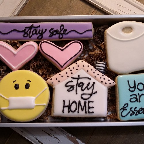 Quarantine Gift Set Includes 6 Cookies as Shown in Gift Box Etsy