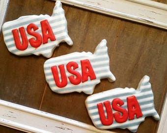 USA - United States - July 4th Cookies